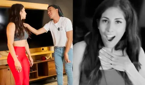 La influencer se divirtió con el tiktoker haciendo sketches. Foto: captura/Instagram