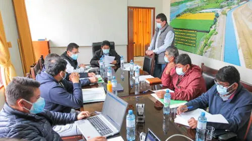 Reunión del consejo directivo del Proyecto Chinecas. Foto: Gobierno Regional de Áncash.