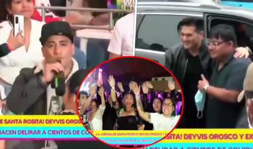 Tommy Portugal y Deyvis Orosco en show presencial que se realizó el 30 de agosto. Foto: captura de Willax