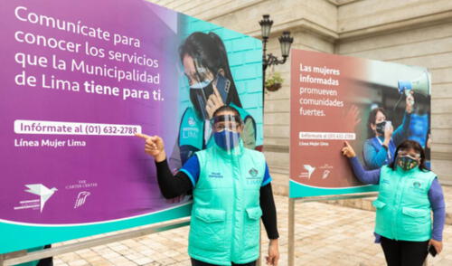Las acciones para impulsar la Línea Mujer se dan en el marco de la campaña internacional Informando Mujeres, Transformando Vidas. Foto: Andina