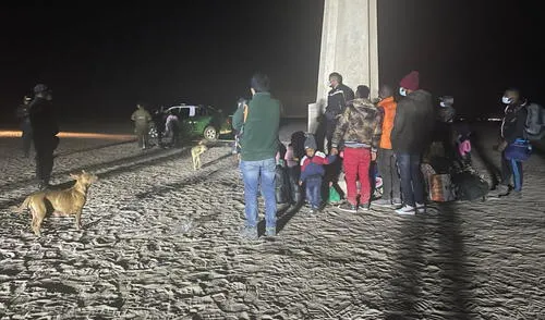 Policía intervino este miércoles a extranjeros que intentaban cruzar frontera. Foto: difusión