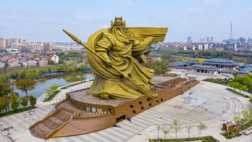 La estatua del general Guan Yu en la ciudad de Jingzhou, China. Foto: Shutterstock