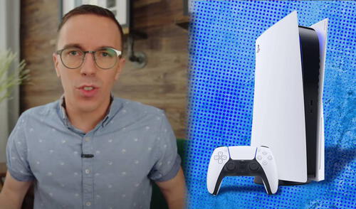 Austin Evans, uno de los youtubers más destacados de tecnología, fue blanco de críticas y ataques personales, tras la publicación de su video donde indicó que el nuevo modelo de PS5 era "peor". Foto: YouTube/Sony