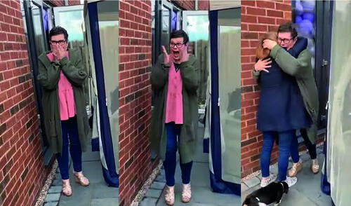 El valor de la amistad se convierte en su regalo de cumpleaños. Foto captura de YouTube El valor de la amistad se convierte en su regalo de cumpleaños. Foto captura de YouTube