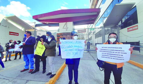 Cusco. Protesta en la Unsaac.