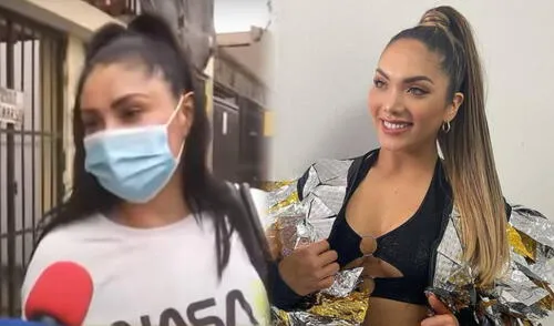 Pamela Franco en desacuerdo con el espectáculo que se está armando con la vida privada de Christian Domínguez. Foto: composición captura ATV/Isabel Acevedo/Instagram