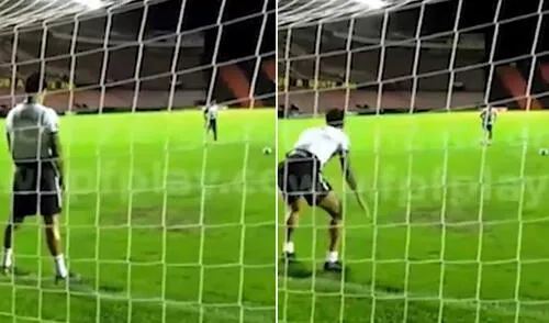 Yotún se quedó con el duelo de penales al marcarle más goles a Lapadula. Foto: captura de video/FPF Play Yotún se quedó con el duelo de penales al marcarle más goles a Lapadula. Foto: captura de video/FPF Play