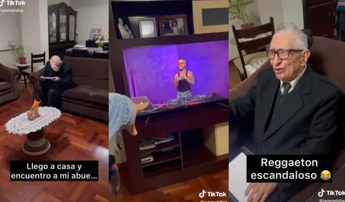 Abuelito se hace tendencia en TikTok por escuchar reguetón. Foto: captura de TikTok Abuelito se hace tendencia en TikTok por escuchar reguetón. Foto: captura de TikTok