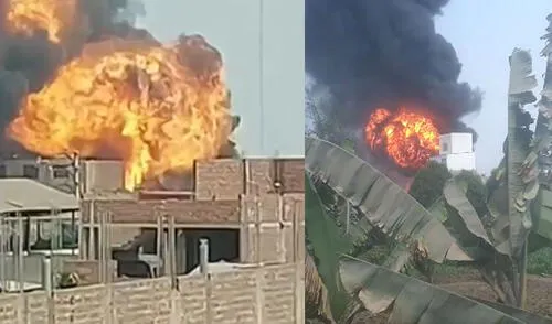 Incendio se produjo en horas de la tarde. Foto: captura de Canal N