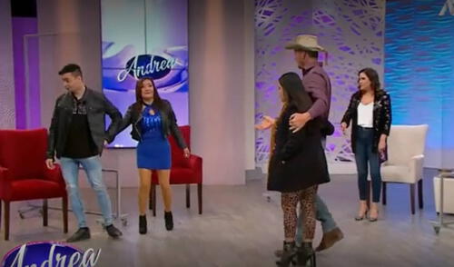 La ‘Flor de Huaraz’ hizo un desaire a su expareja ‘Gringo Karl’. Foto: captura ATV