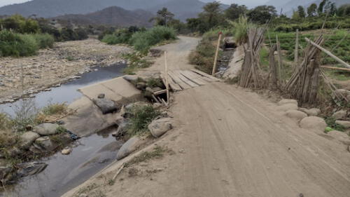 El desborde del río dañó hectáreas de cultivo y algunas infraestructuras. Foto: Víctor Chiroque