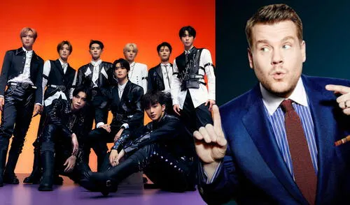 La boyband NCT 127 pisó el show de James Corden por primera vez en 2019. Foto: composición SM/CBS