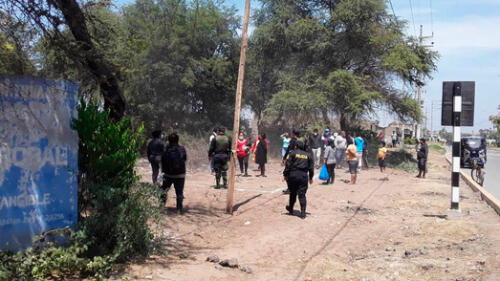 Arqueólogos y PNP constataron invasión de Huaca El Algarrobal en Pucalá. Foto: Museo Tumbas Reales de Sipán.