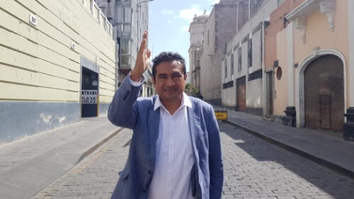 Rafael Velásquez sostuvo reunión con militantes de Acción Popular en Arequipa. Foto: La República