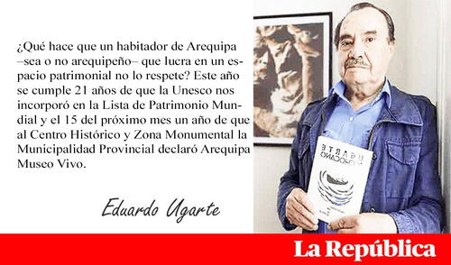 Columna de Eduardo Ugarte. Columna de Eduardo Ugarte.