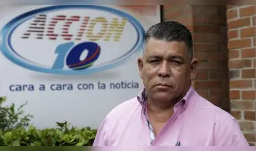 Mauricio Madrigal, jefe de prensa del noticiero Acción 10. Foto: La Prensa Mauricio Madrigal, jefe de prensa del noticiero Acción 10. Foto: La Prensa