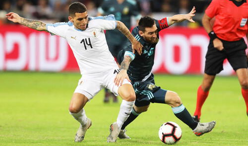 Argentina y Uruguay ya jugaron una vez en este 2021. Foto: EFE