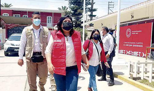 Supervisión.  Ministra de Trabajo realizó supervisión de obras en el gobierno regional, luego se reunió con el gobernador de Tacna.