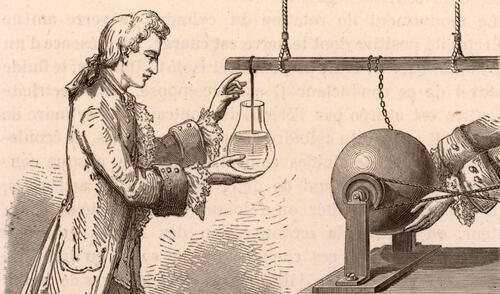 Efemérides hoy, 11 de octubre. Ewald Jrgen von Kleist presenta el primer condensador eléctrico de la historia, la “botella de Leyden”. Foto: republica.com