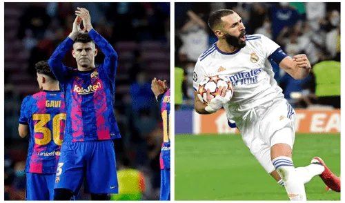 Real Madrid vs Barcelona de Ansu Fati se enfrentarán en el clásico de España este domingo 24 de octubre por ESPN. Foto: composición EFE/AFP Real Madrid vs Barcelona de Ansu Fati se enfrentarán en el clásico de España este domingo 24 de octubre por ESPN. Foto: composición EFE/AFP