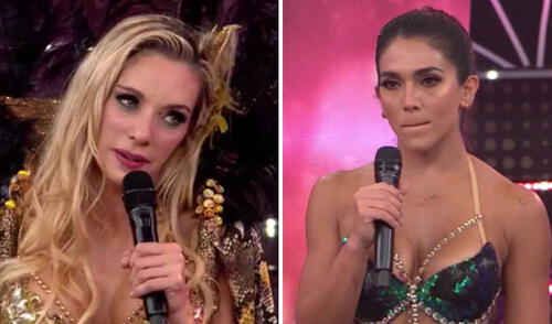 Brenda Carvalho dejó entrever que Vania Bludau estaría desmotivada en la competencia por sus constantes sentencia. Foto: capturas de América TV Brenda Carvalho dejó entrever que Vania Bludau estaría desmotivada en la competencia por sus constantes sentencia. Foto: capturas de América TV