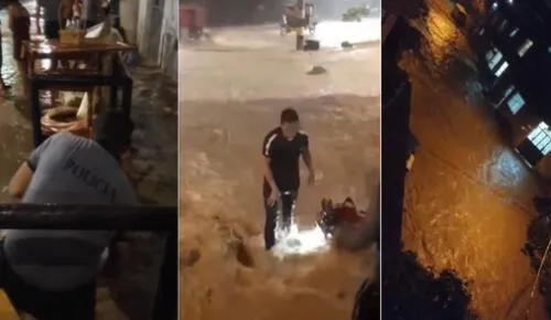 Calles y viviendas se vieron afectadas. Foto: captura La Lupa y Radio Marañón Calles y viviendas se vieron afectadas. Foto: captura La Lupa y Radio Marañón