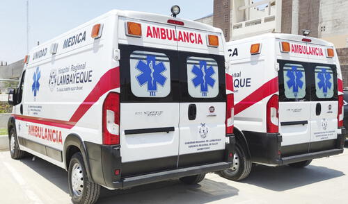 Ambulancias se sumarán a la labor del Hospital Regional de Lambayeque. Foto: HRL