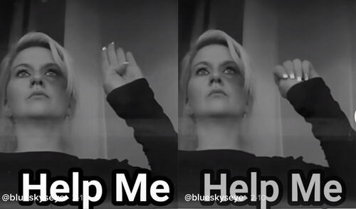 Gesto con la mano surgió en Canada y se creó con la finalidad de denunciar violencia de género. Foto: Tiktok blueskyeye Gesto con la mano surgió en Canada y se creó con la finalidad de denunciar violencia de género. Foto: Tiktok blueskyeye