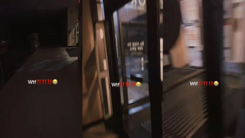 La joven fue ayudada por un trabajador del centro comercial. Foto: captura de TikTok