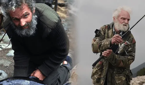 Ken Smith ha sobrevivido durante casi cuatro décadas en las Tierras Altas de Escocia. Foto: composición/BBC