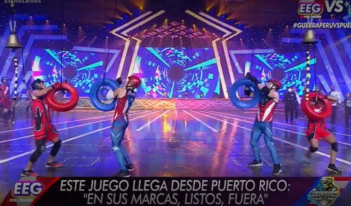 Esto es guerra y Guerreros Puerto Rico se enfrentaron por tercera vez este 10 de noviembre. Foto: captura de América TV Esto es guerra y Guerreros Puerto Rico se enfrentaron por tercera vez este 10 de noviembre. Foto: captura de América TV