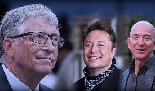 En la elite de las personas más ricas del mundo, este año, el fundador de Microsoft podría haber liderado el ránking. Foto: composición/AFP