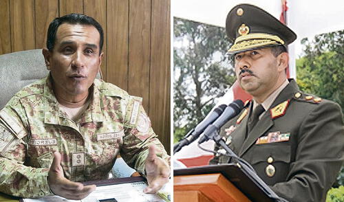 El dato. Los generales de división Wuilliam Flores Zúñiga (izq.) y Fernando Leguía Murillo (der.) encabezan la lista de 21 generales propuestos para el retiro de servicio. Foto: composición LR El dato. Los generales de división Wuilliam Flores Zúñiga (izq.) y Fernando Leguía Murillo (der.) encabezan la lista de 21 generales propuestos para el retiro de servicio. Foto: composición LR