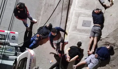 Intervención se realizó en el Cercado de Tacna. Foto: PNP Intervención se realizó en el Cercado de Tacna. Foto: PNP