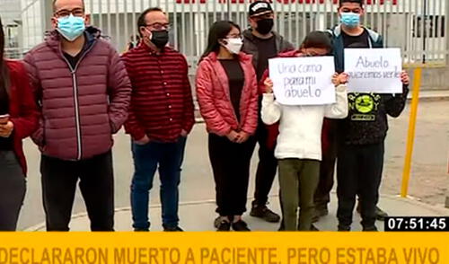 La familia del adulto mayor pide apoyo para conseguirle una cama en el hospital Rebagliati o Sabogal y pueda recibir un marcapasos. Foto: captura de Panamericana