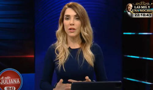Juliana Oxenford señaló que está presentando síntomas de manera moderada. Foto: captura de ATV