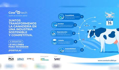 El nombre del proyecto es Cowtech. Foto: difusión El nombre del proyecto es Cowtech. Foto: difusión