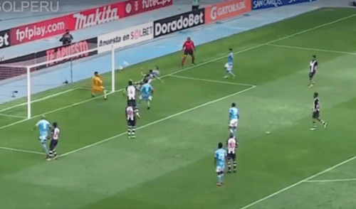 Horacio Calcaterra tuvo en sus pies el empate de Cristal ante Alianza Lima. Foto: captura Gol Perú