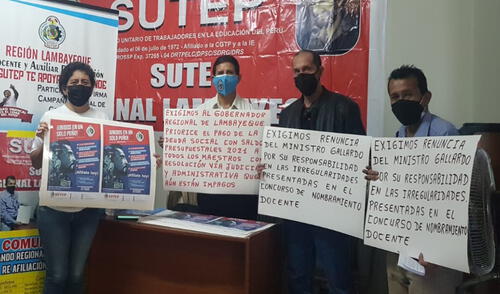 Docentes esperan tener el apoyo de algunas autoridades. Foto: La República.