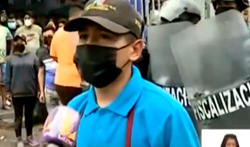 El joven lamentó que le hayan quitado su herramienta de trabajo. Foto: captura de Latina