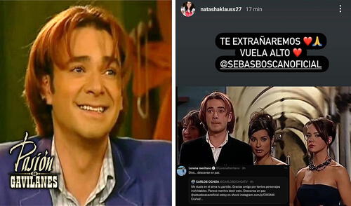 Sebastián Boscán falleció por complicaciones relacionadas a un cáncer de estómago. Foto: composición/Instagram/@natashaklauss27/captura de Twitter Sebastián Boscán falleció por complicaciones relacionadas a un cáncer de estómago. Foto: composición/Instagram/@natashaklauss27/captura de Twitter