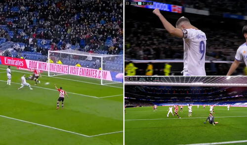 Karim Benzema lleva 12 goles en esta temporada. Foto: captura de ESPN 2