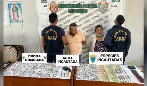 Victoriano Briceño y Yesica Rivasplata cayeron en Wichanzao. Foto: PNP