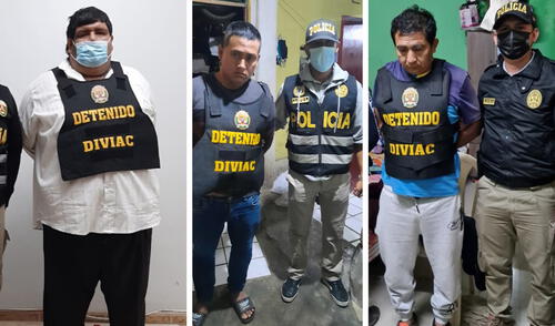 En la intervención y detención de estas personas participaron 300 agentes policiales. Foto: PNP. En la intervención y detención de estas personas participaron 300 agentes policiales. Foto: PNP.