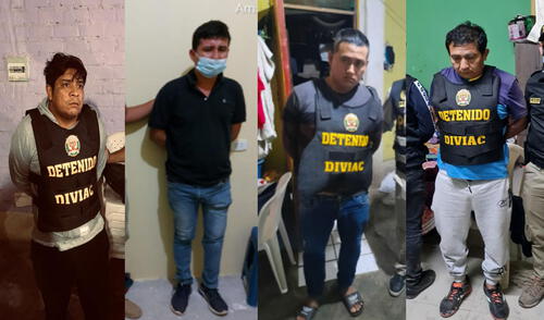 Sujetos fueron detenidos tras una ardua coordinación entre efectivos y la Fiscalía. Foto: Composición PNP