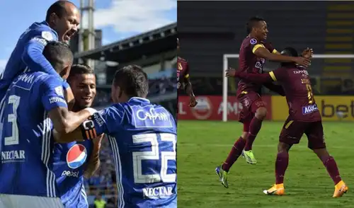Millonarios recibirá a Tolima por el cuadrangular final de la Liga BetPlay. Foto: composición LR/AFP