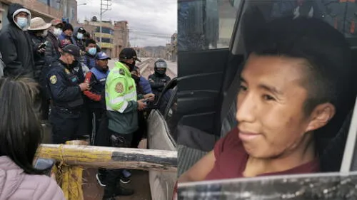 La pareja fue la que siguió a la unidad sospechosa logrando detenerla con ayuda de los vecinos de la zona. Solo atraparon a Omar Leonel Calapuja Leonardo. Sus otros dos ocupantes se dieron a la fuga. Foto: composición La República/PNP