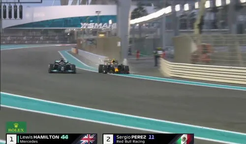 'Checo' Pérez logró contener durante algunos segundos a Hamilton. Foto: captura de Star Action