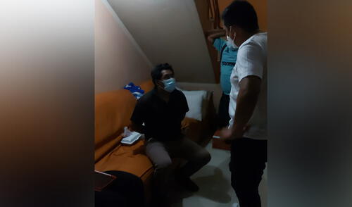 Dos de los detenidos serían trabajadores del hostal. Foto: PNP Dos de los detenidos serían trabajadores del hostal. Foto: PNP