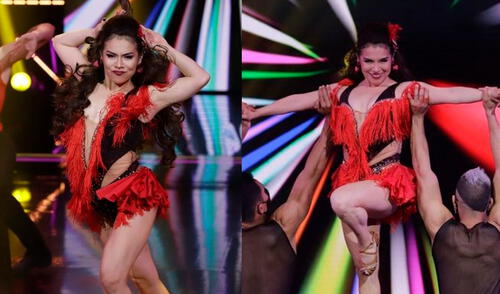Ruby Palomino contó que tuvo una fuerte lesión en su ensayo; sin embargo, tuvo una excelente presentación en la última gala. Foto: Composición / Instagram